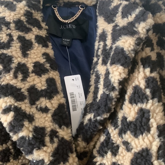 NWT J Crew teddy Sherpa coat - Picture 2 of 2